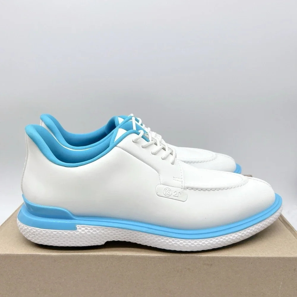 G/Fore Gallivan2R ⛳️ Golf Split Toe Shoe White Blue Men's US 9 (GMF000108)